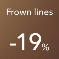 Frown lines -19%